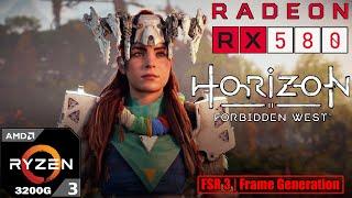 Horizon Forbidden West | RX 580 + RYZEN 3 3200G | All Setting Tested 1080p