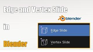 Edge Slide and Vertex Slide tool in Blender - 39#