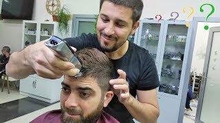 The barber cut amazing hair and finally....  learn men haır cut!