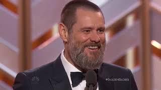 Jim Carrey Speech At The Golden Globe Awards 2016  HDTV
