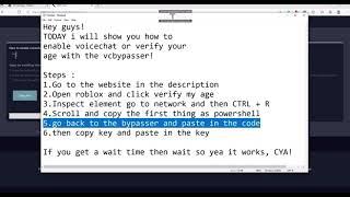 How to get free Roblox Voice Chat 2021 api bypass