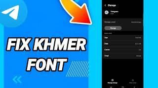 How to fix khmer font On Telegram