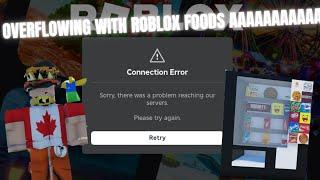 OVERFLOWING LEOS RNG WITH ROBLOX FOODS UNTIL THE ROBLOX OUTAGE HAPPENS AAAAAAAAAAAAAAAAAAAAAA