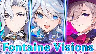 Neuvillette ALMOST Laughs Out Loud! All Fontaine Vision voice lines | Furina, Lyney | Genshin Impact