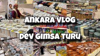 Ankara Vlog | Ankara Gimsa | Züccaciye Turu | Neler Aldım? | Dev Market Alışverişi | Türkiye Vlog