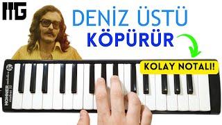 DENİZ ÜSTÜ KÖPÜRÜR || Kolay Melodika Notaları