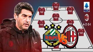 FONSECA DEBUT!! RAPID VIENNA VS A.C MILAN | A.C MILAN POTENTIAL STARTING LINEUP | CLUB FRIENDLIES