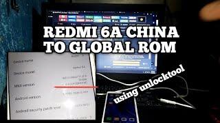 Redmi6a china to global rom using unlocktool - basic tips