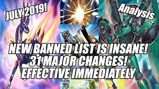 YUGIOH! FORBIDDEN & LIMITED LIST (EFFECTIVE IMMEDIATELY) 31 CHANGES (In-depth Analysis) BANNED LIST