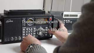 Tecsun S2000 vs. Sony 2001D Weltempfänger Empfang Reception Kurzwelle Shortwave Multiband Receiver