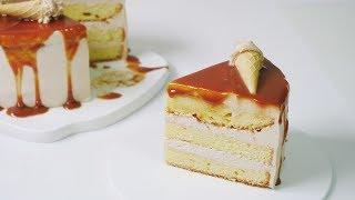 카라멜 케이크 만들기 Caramel cake recipe | 한세