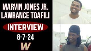 FSU DE Marvin Jones Jr. and RB Lawrance Toafili Jacksonville Practice Interview | FSU Football