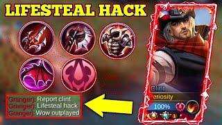 CLINT LIFESTEAL HACK! CLINT RED BUILD KING OF LIFESTEAL!! | MLBB