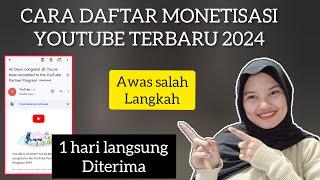 CARA DAFTAR MONETISASI YOUTUBE 2024 TERBARU