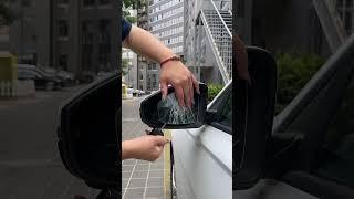 How to replace a broken car rearview mirror.#driving #skills #tips #knowledge #fpy