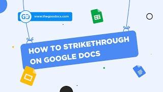 How to strikethrough on google docs