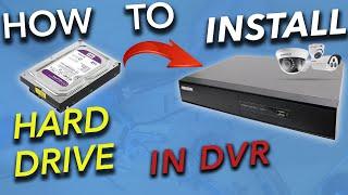 How To Install a Hard Drive in DVR NVR Hikvision l Installation d'un disque dur vidéosurveillance