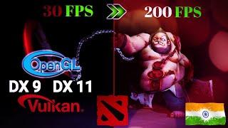 [2021] Dota 2 Vulkan vs DX11 vs DX9 vs Open GL | DotA 2 FPS Benchmark (Dramatically Boost FPS)