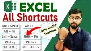 Excel Shortcuts 2024 | Best Excel Shortcuts in Hindi | Keyboard Shortcuts