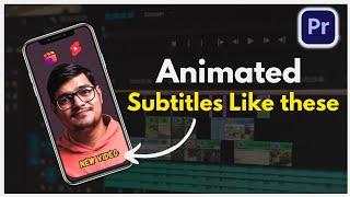 How to create Animated Subtitles in Premiere Pro Hindi | Lalit Mohan Pandey