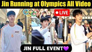 Jin Running at Olympics 2024 All Video | Jin Olympics 2024 Full Event