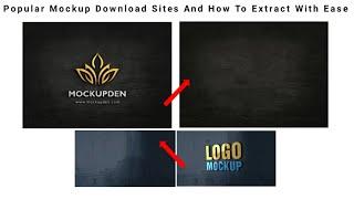 How To Download Mockup Logo Background on Android and Extract them - [Photoshop Mockup]