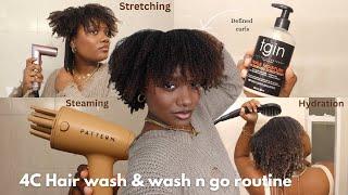 2025  WINTER DETAILED 4C/4B  HAIR WASH ROUTINE & WASH N GO  Beginner friendly.