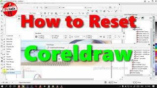 HOW TO RESET Corel Draw x8 settings, Coreldraw reset default settings, x7,2019,2018, #coreldrawReset