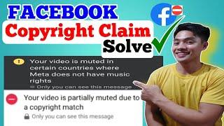 Paano tanggalin ang Music Copyright Claim sa Facebook gamit lamang ang Cellphone Full tutorial