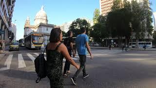 ⁴ᴷ⁶⁰ Walking Rio de Janeiro - Brasil : Centro - Av. Rio Branco