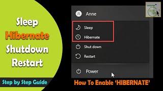 How to Enable Hibernate in windows 10 | Activate Hibernate Mode on Laptop