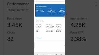 High CPC  AdSense Earnings Proof #trending #google #method @YouTube