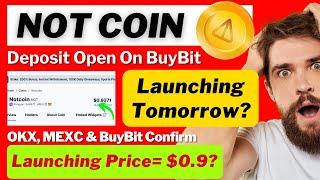 Notcoin Deposit Open | Not Coin Big Update Of Listing | Claim Notcoin Now