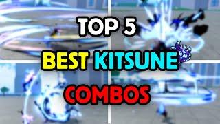 Top 5 BEST One Shot KITSUNE Combos! (Blox Fruits)