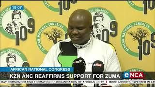 KZN ANC reaffirms support for Zuma