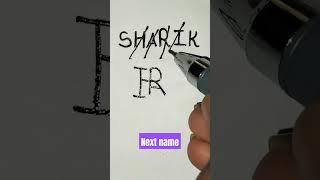 # SHARIK name logo # Design # Next name #shorts # By Rajbir