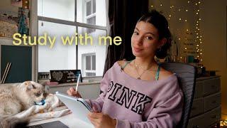 Study with me Vlog || getting locked in for back to school 