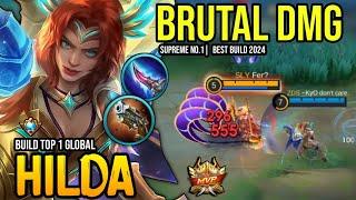 HILDA BEST BUILD 2024 | BUILD TOP GLOBAL HILDA GAMEPLAY | MOBILE LEGENDS