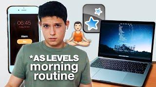 My Productive 6 AM School Morning Routine | A Level Student 2021