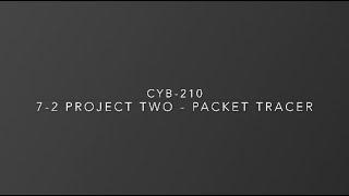 7-2 Project Two - Packet Tracer