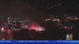 Rowland Heights Strip Mall Engulfed In Flames, Restaurant Destroyed