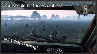 LOOTING TRAIN CRASH & ZOMBIE BOWLING - ArmA 3 Zombie Survival