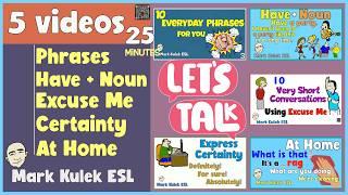 English: Conversations, Grammar & Expressions | 5 Lessons in 25 Minutes!