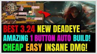 NEW S-Tier Deadeye 1 Button SUPER FARMING Build For POE 3.24 Necropolis League!