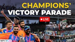 Team India Victory Parade LIVE I Indian Cricket Team Parade In Mumbai I Marine Drive LIVE