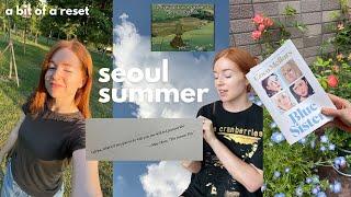 taking a break  summer in seoul, korea vlog | books, social media chat, and journaling
