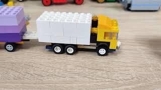 Сборка грузовика КамАЗ 5320 бортовой с тентом из Lego