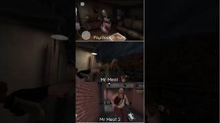 Jumpscares Psychopath Hunt vs Mr Meat vs Mr Meat 2 #shorts #keplerians #mrmeat2