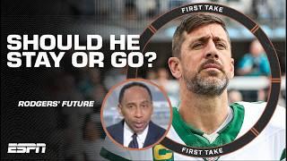  COOL YOUR JETS?!  Stephen A. & Shannon Sharpe REACT to Aaron Rodgers’ thoughts | First Take