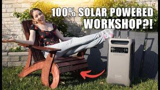 I Built the ULTIMATE Adirondack Chair Using Only Solar Power